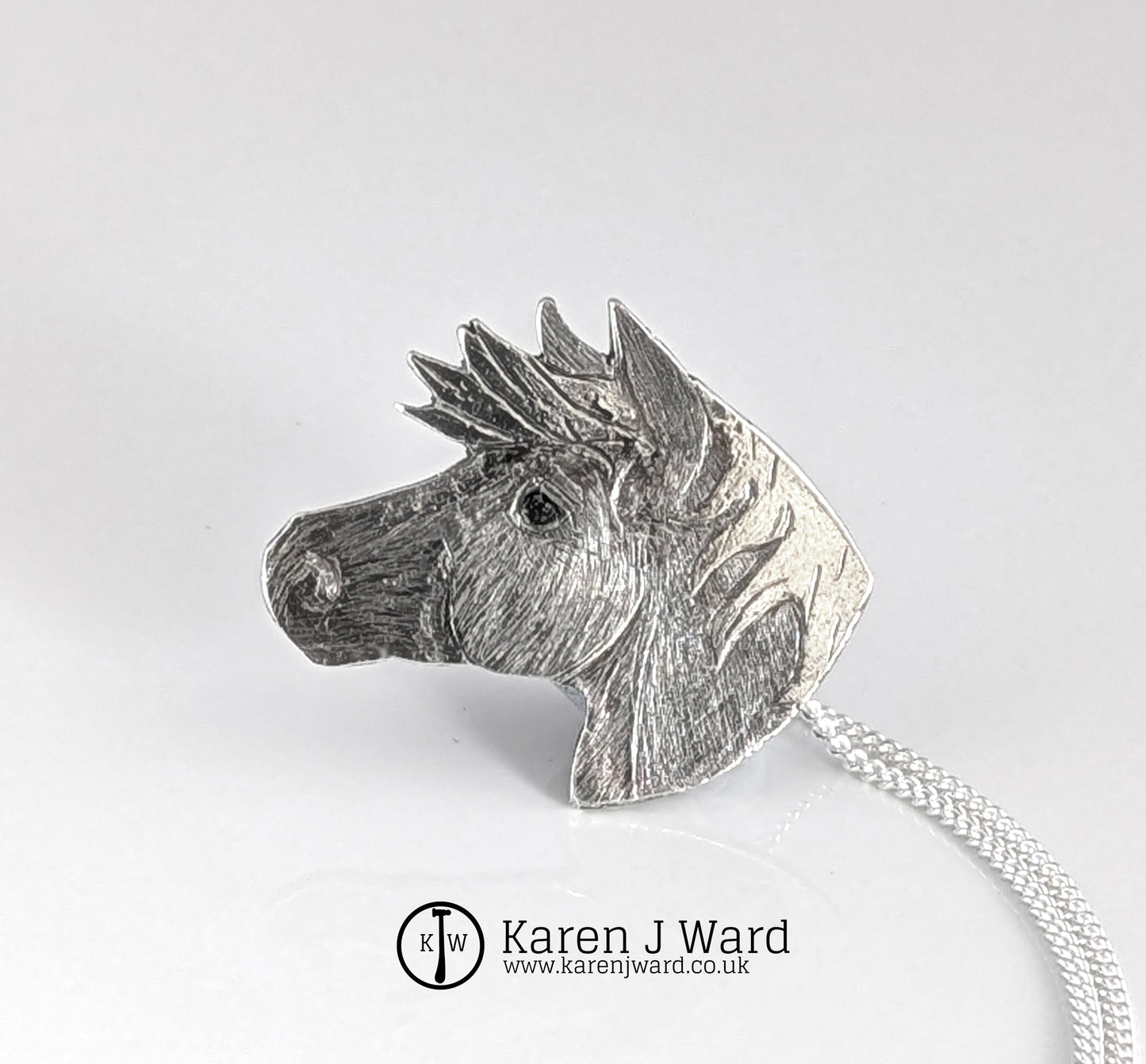 Karen J Ward - Epona - Pony brooch/pendant KW9