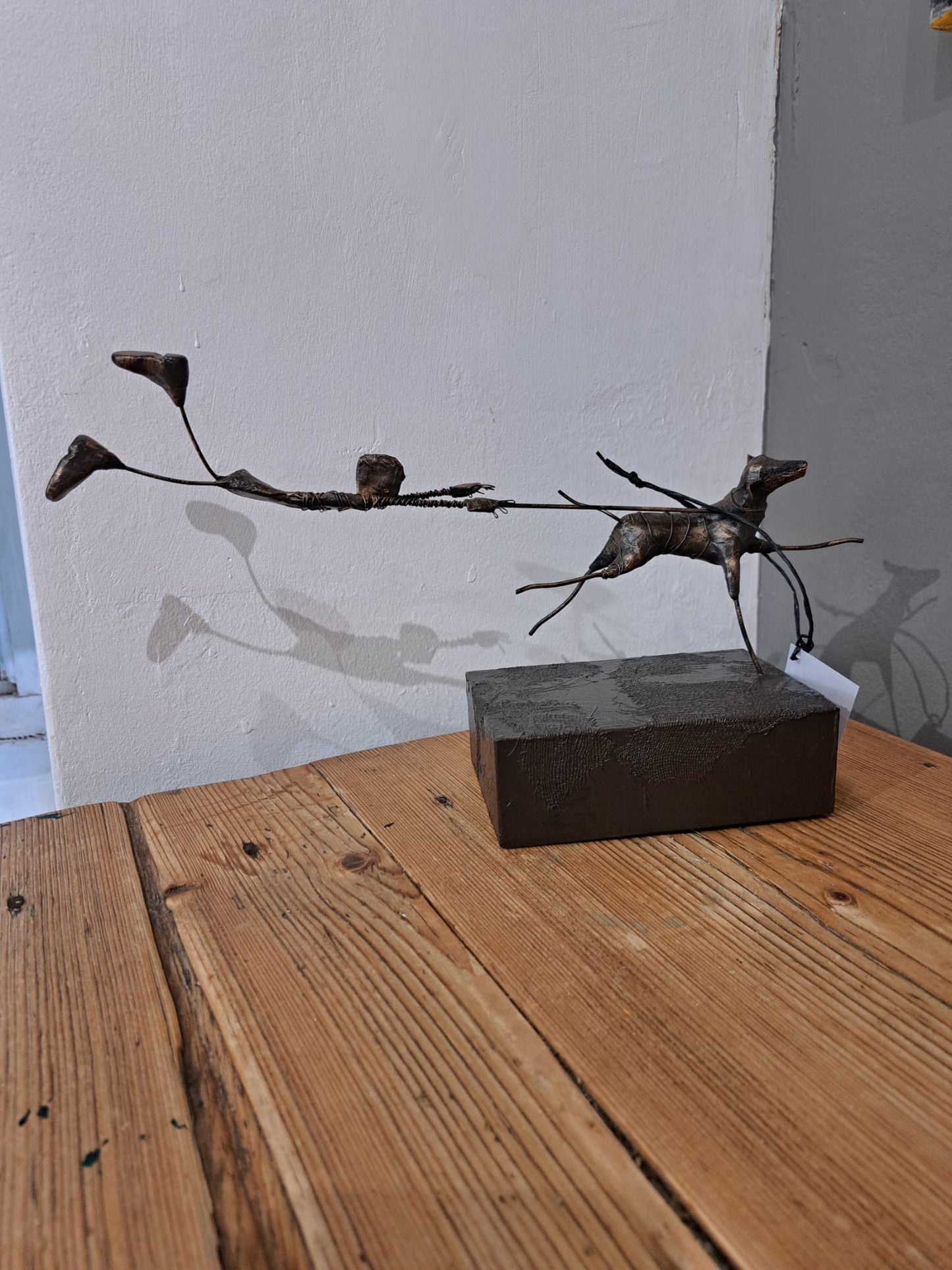 Ed Rust - Original Sculpture 'I'll Take the Dog for a Walk, Mum'