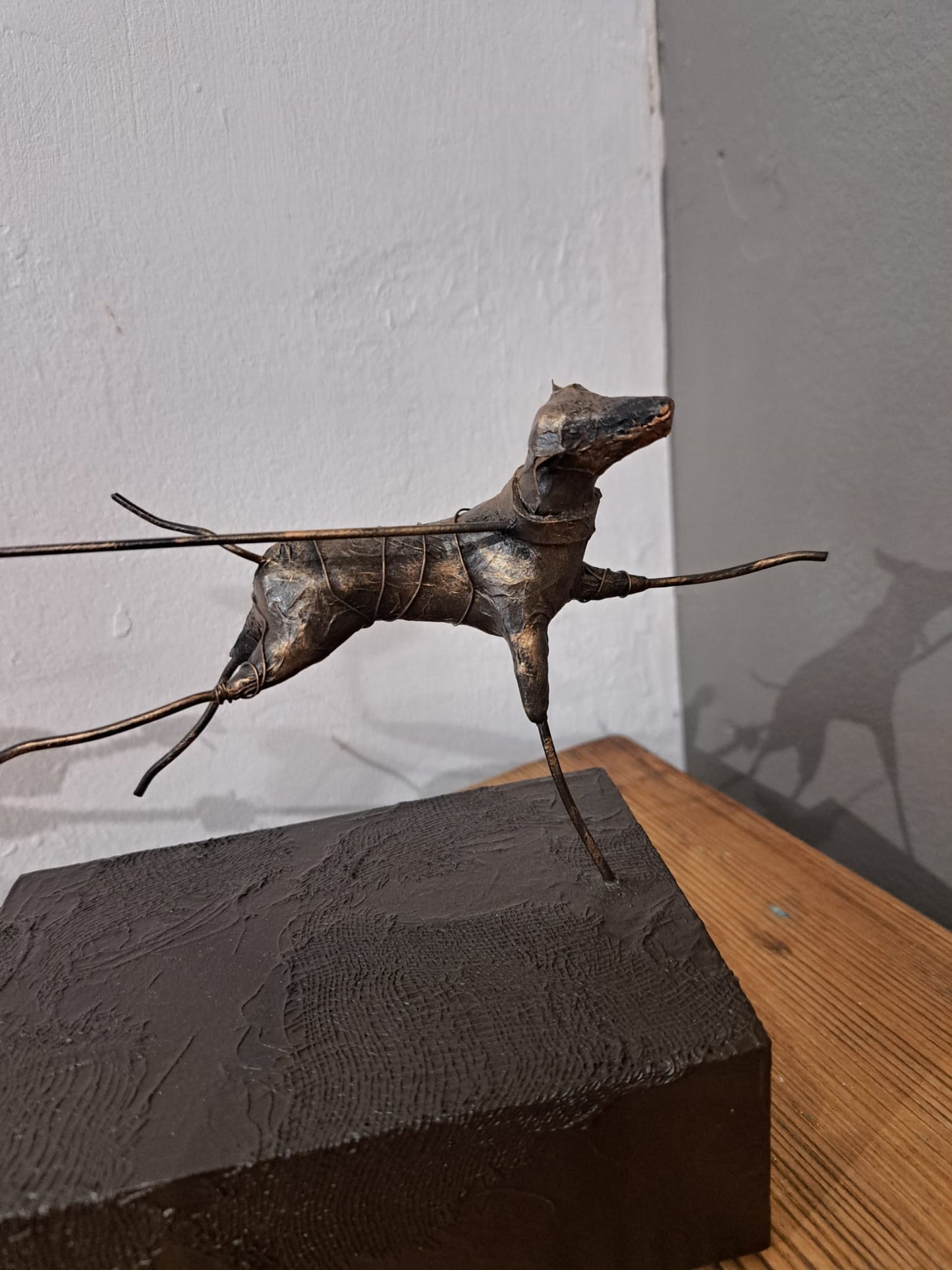 Ed Rust - Original Sculpture 'I'll Take the Dog for a Walk, Mum'