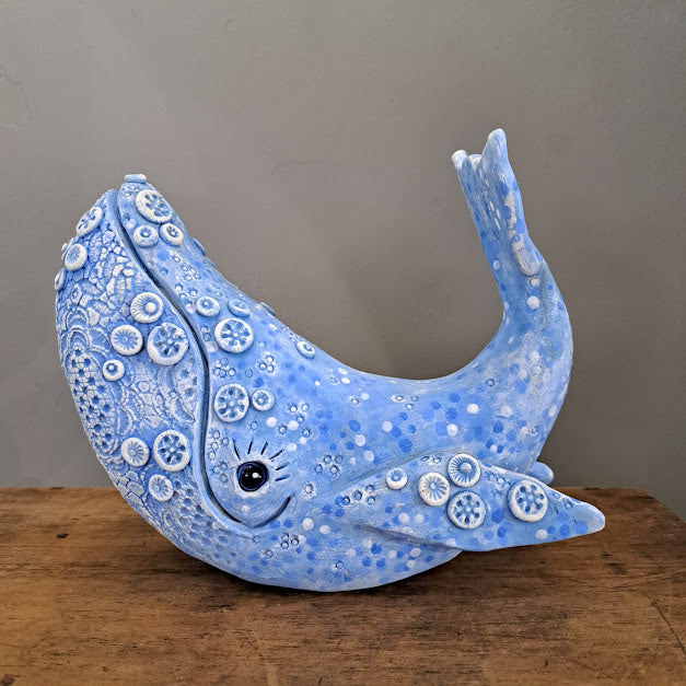 Kate Ellis - Arching pale blue whale