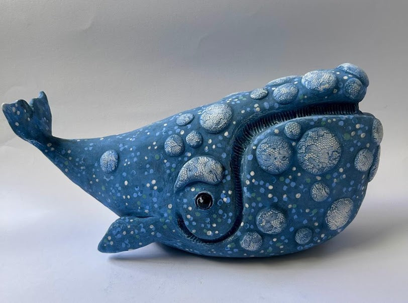Kate Ellis - Large Right Whale with lace textured spots