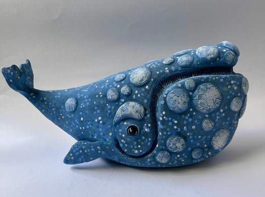 Kate Ellis - Large Right Whale with lace textured spots