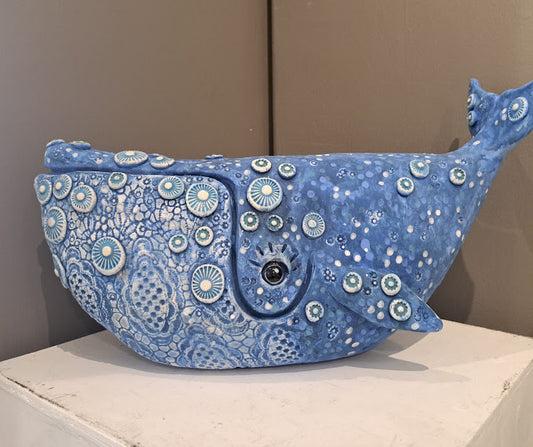 Kate Ellis - Large Right Whale with lace textured underside