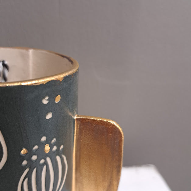 Natalie Elderton - Vases with gold lustre