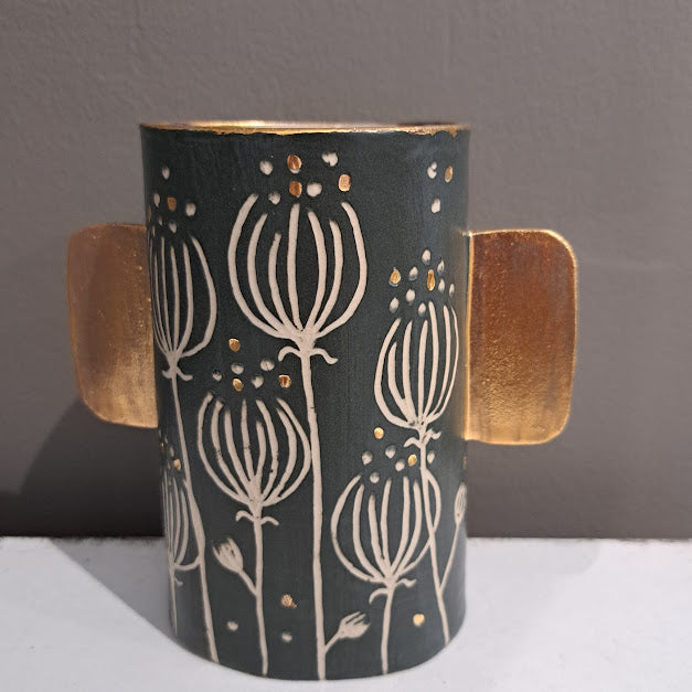 Natalie Elderton - Vases with gold lustre