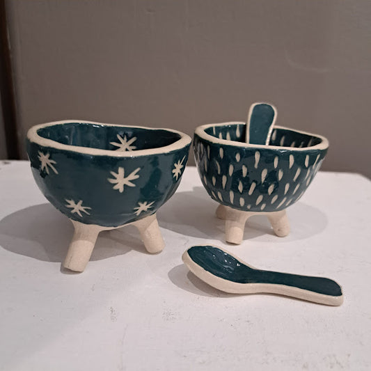 Natalie Elderton - Salt & Pepper Bowl sets with spoons