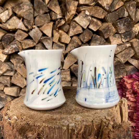 Pamela Thorby Ceramics - Porcelain Water-grass Pourer 14
