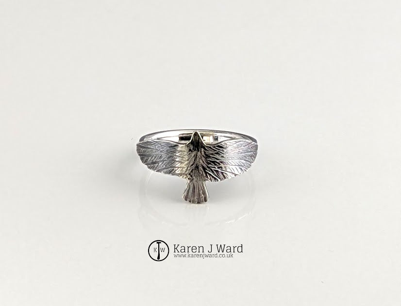 Karen J Ward - Morrigan - Raven ring KW19