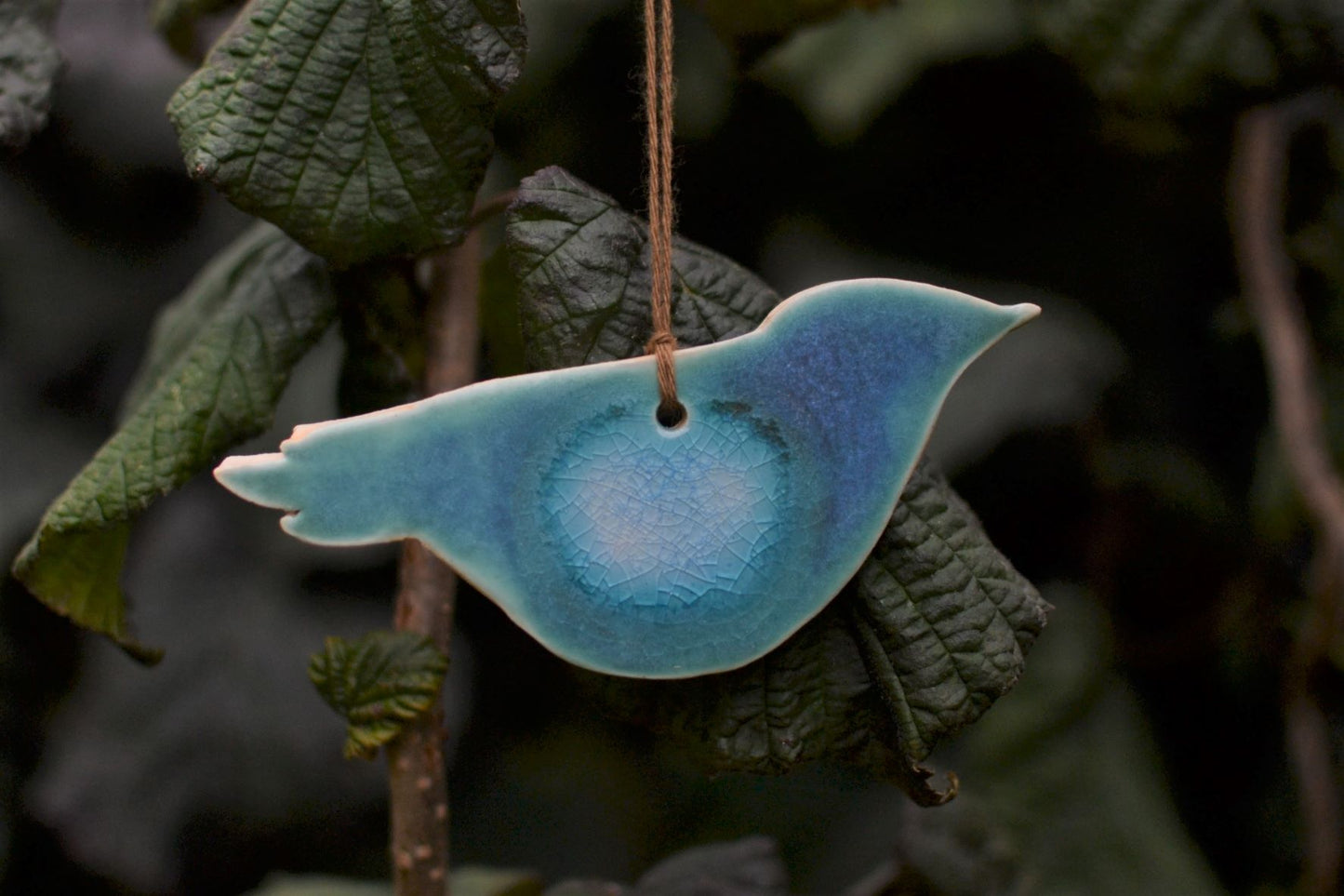 Lorna Gilbert Ceramics - Blue Hanging Bird