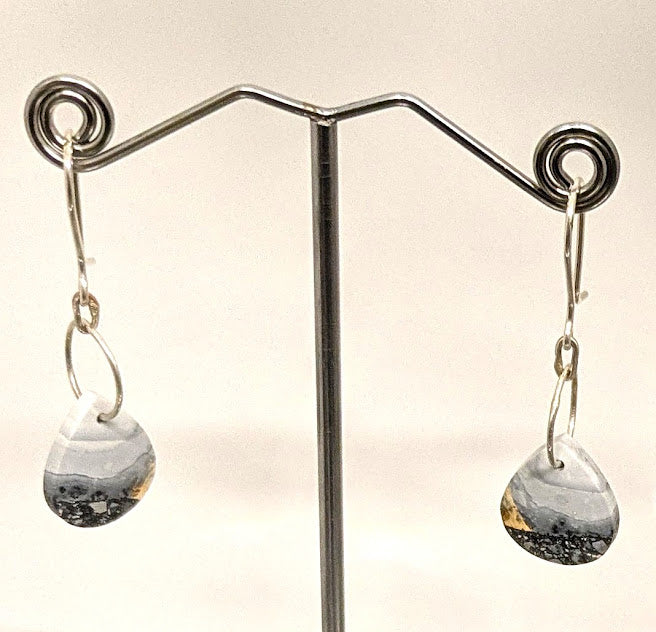 Karen J Ward - Maligano jasper teardrop earrings KW67