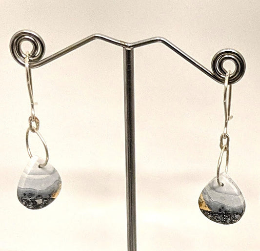Karen J Ward - Maligano jasper teardrop earrings KW67
