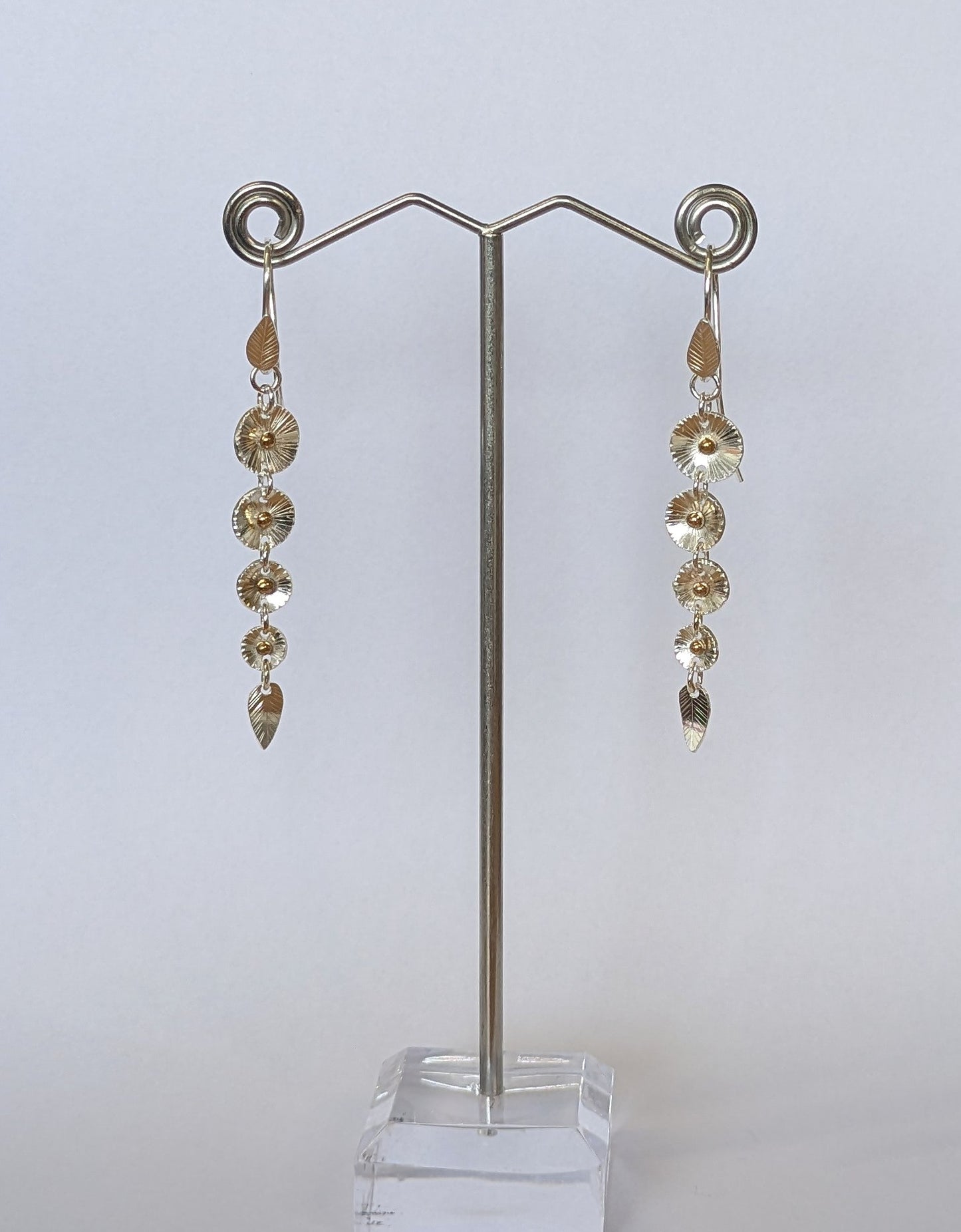 Karen J Ward - Daisy Chain Earrings - Silver Challenge March