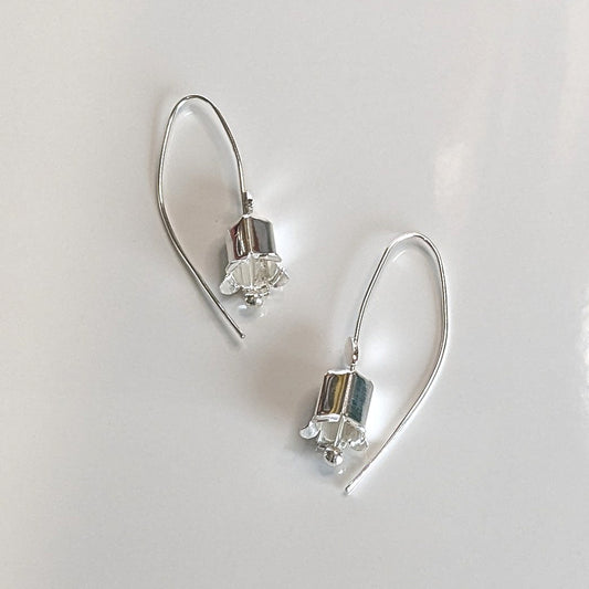 Karen J Ward - 'Belle' Earrings - Silver Challenge April