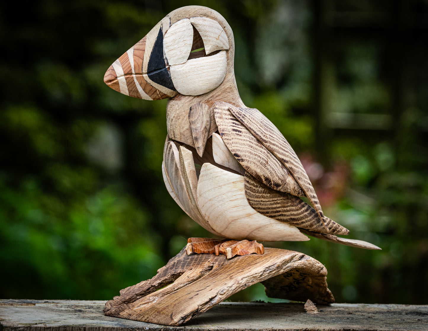 Mike Nowill - Wood Sculptures, North Atlantic Puffin