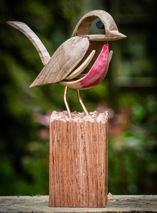Mike Nowill - Wood Sculptures, Robin
