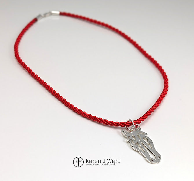Karen J Ward - Equus pendant - Silver Challenge February