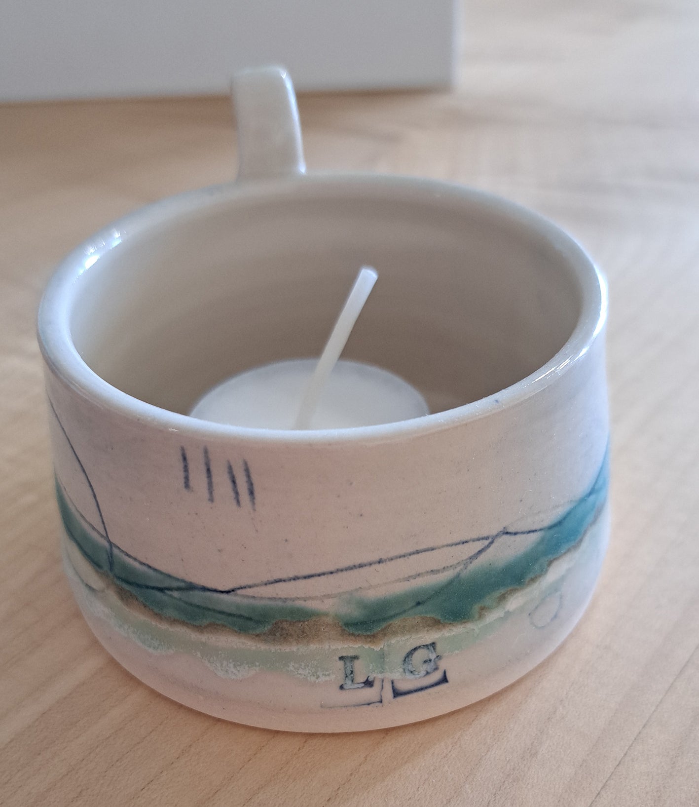 Lorna Gilbert Ceramics - Seascape Tea light holder