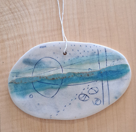 Lorna Gilbert Ceramics - Seascape hanging plaque