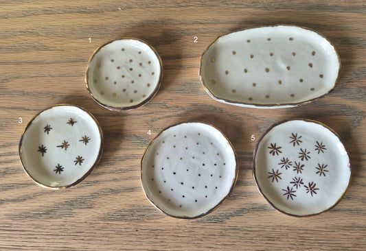 Natalie Elderton - Trinket dishes with gold lustre