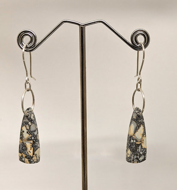 Karen J Ward - Maligano jasper long earrings KW68