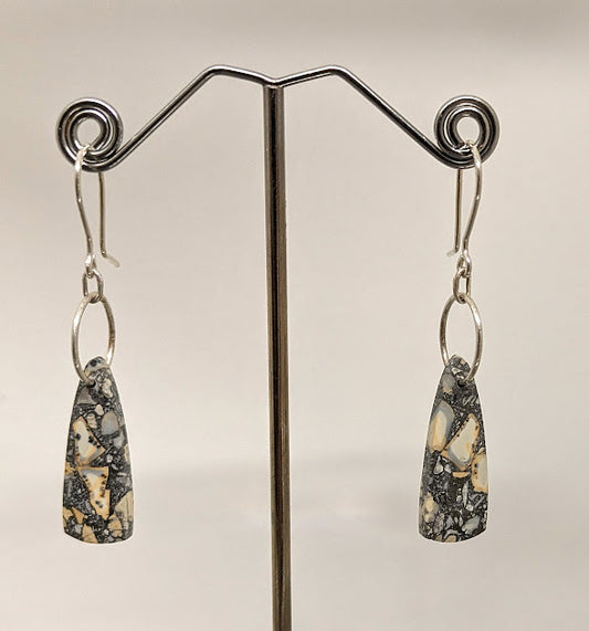 Karen J Ward - Maligano jasper long earrings KW68