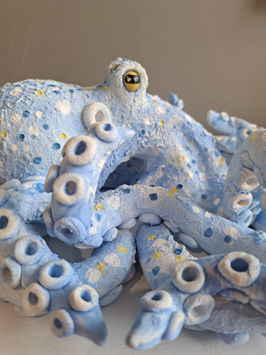 Kate Ellis - Blue textured Octopus