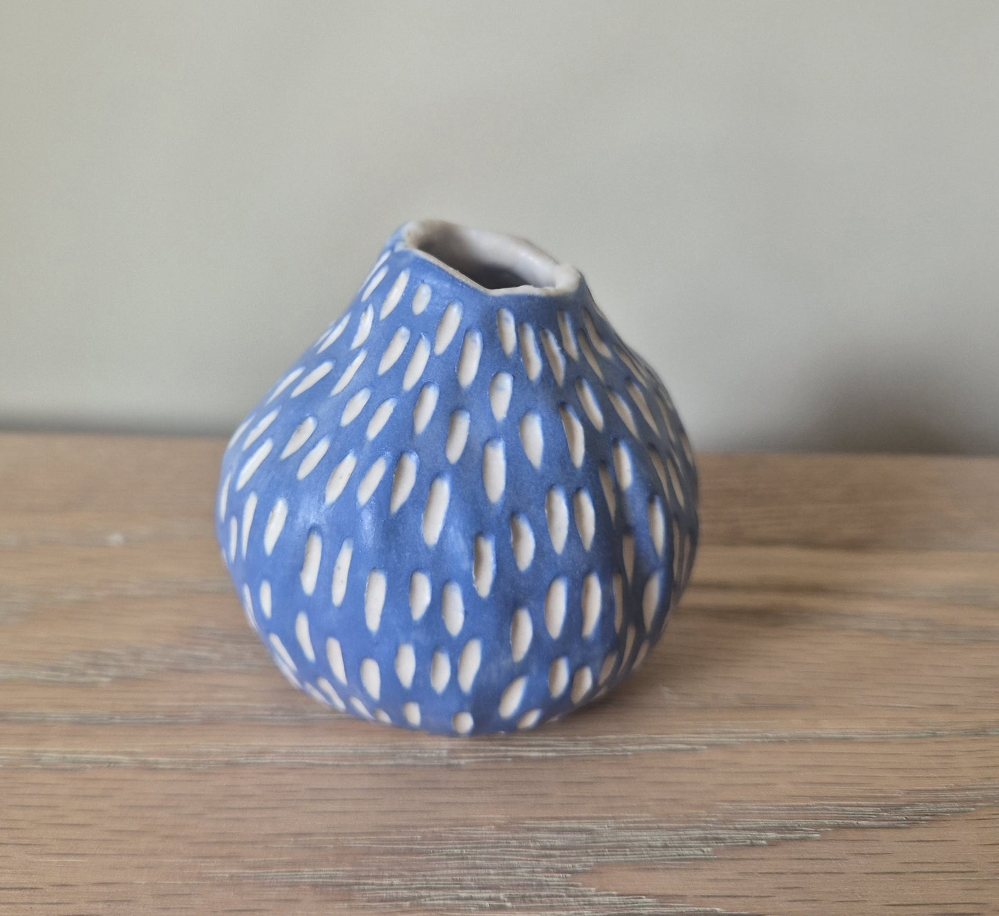 Natalie Elderton Ceramics -Sgraffito Bud Vases