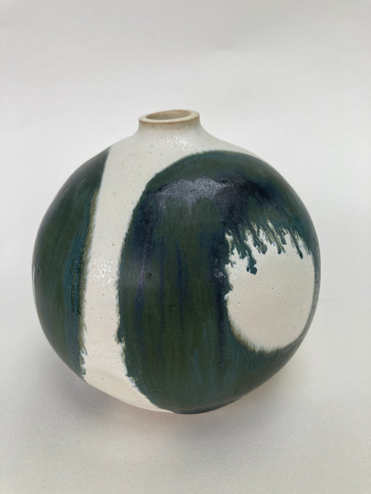 Danielle Pilling Ceramics - Headland Collection Black and White Bud Vase 3