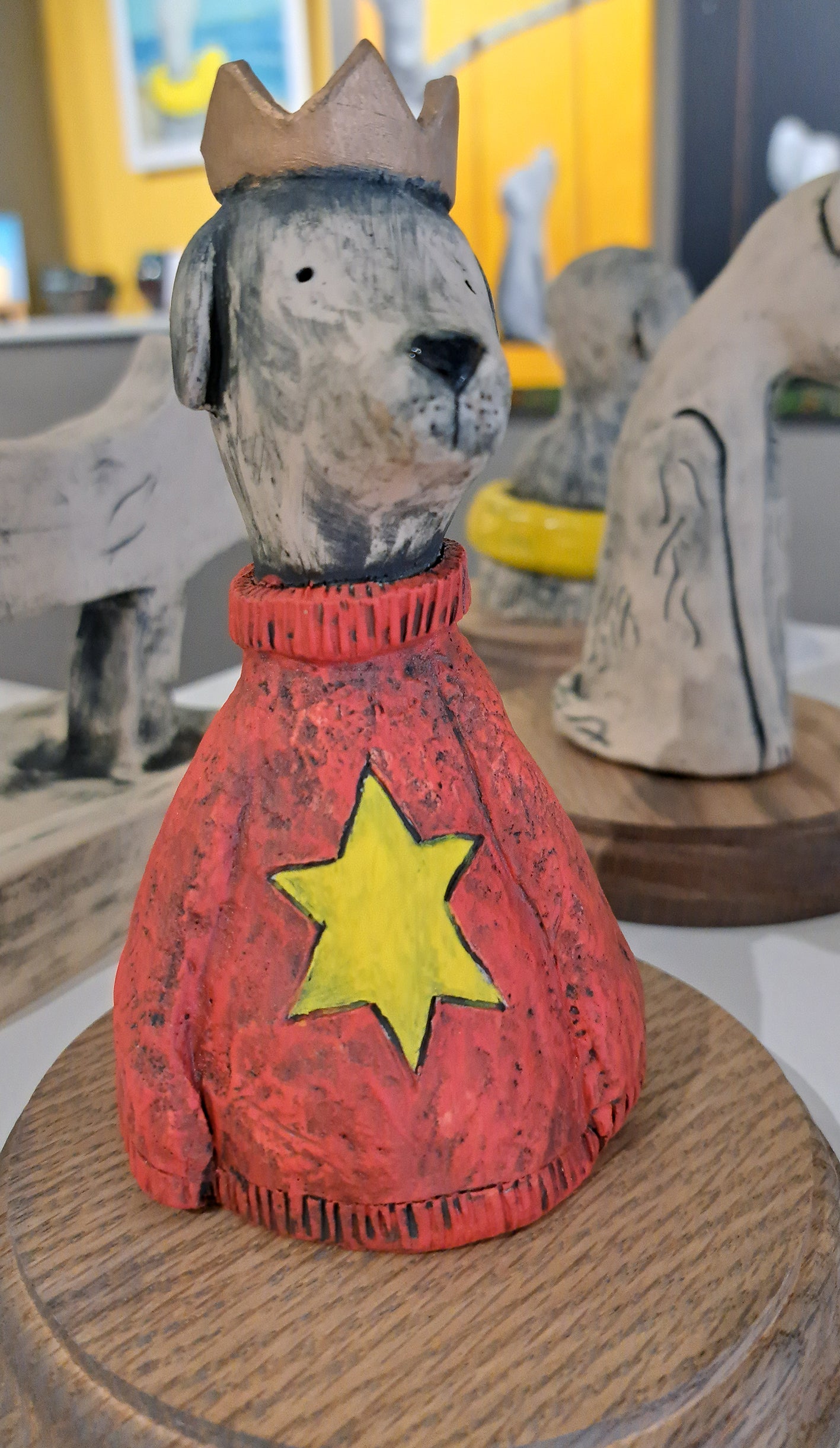 Christine Hughes - Sculptures - Dog Christmas Jumper Day