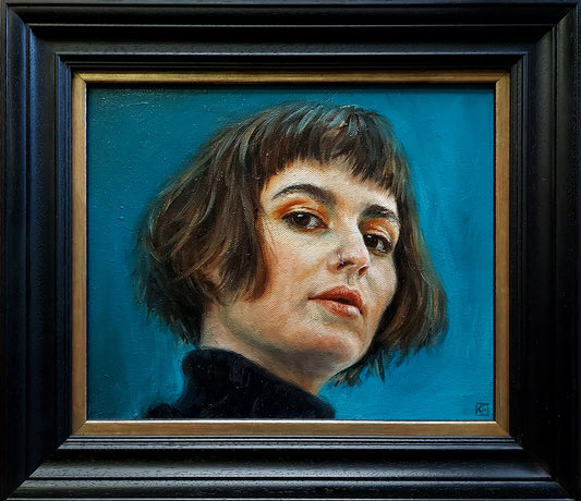 Kitty Bellamy - Oil Portrait Painting 'Gaze'