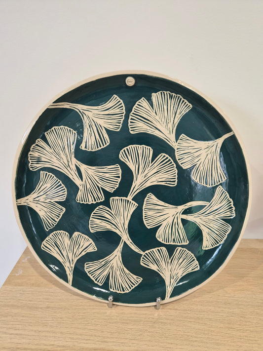 Ginkgo Leaf large plate