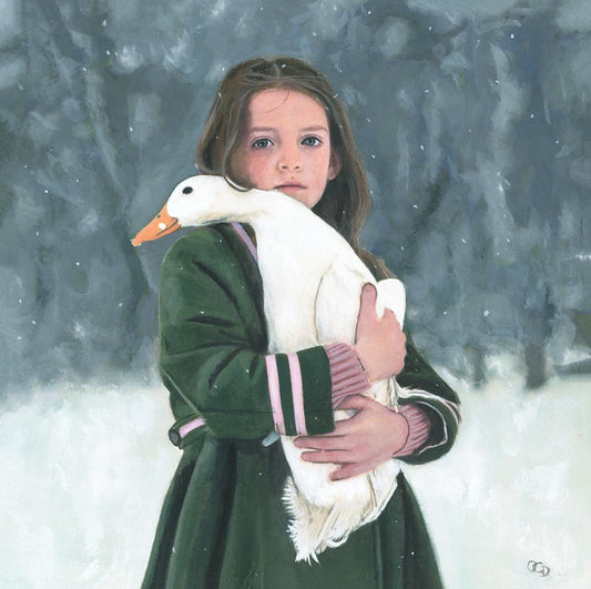 Olivia Dunn - Fine Art Print, The Girl With The Goose