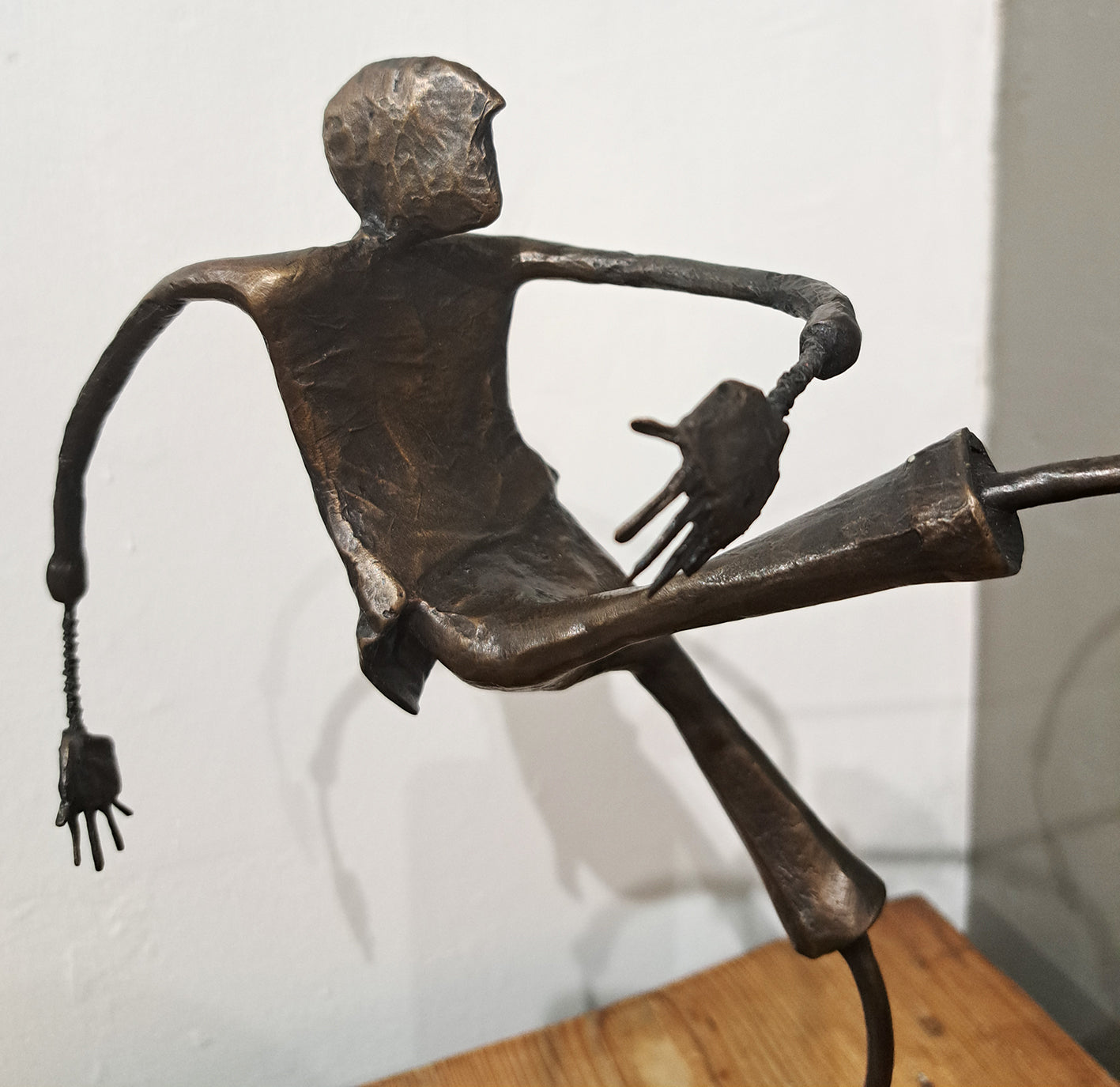 Ed Rust - Bronze Ltd Edition Sculpture 'Go For Goal'