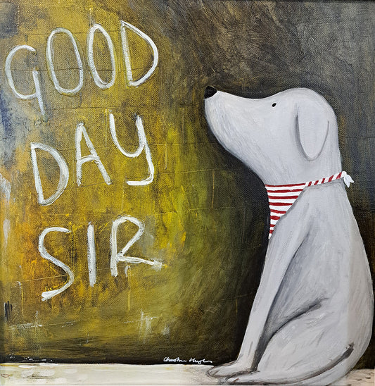 Christine Hughes - Good Day Sir, Graffiti Style Labrador