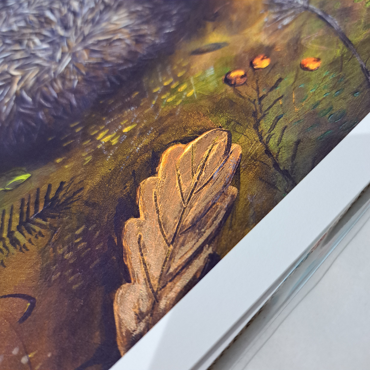 Christine Hughes - Hibernation, Hedgehog Curled Up in Leaves, Enchantment Collection