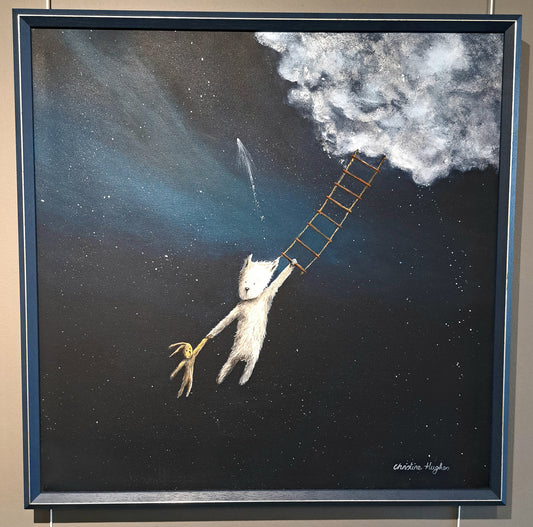 Christine Hughes - Hold On, West Highland Terrier Illustration