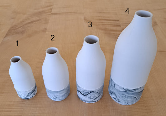 Lesley Doe Ceramics - Pure & Marbled Bottle 1