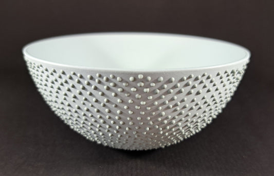 Lesley Doe Ceramics - Dots Bowl Small Powder & Sage