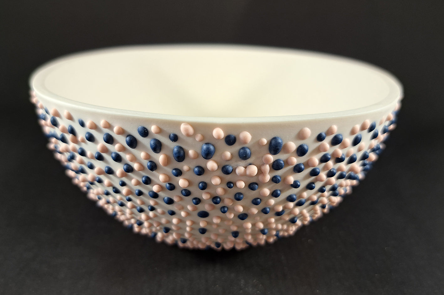 Lesley Doe Ceramics - Dots Bowl Small Blush & Deep