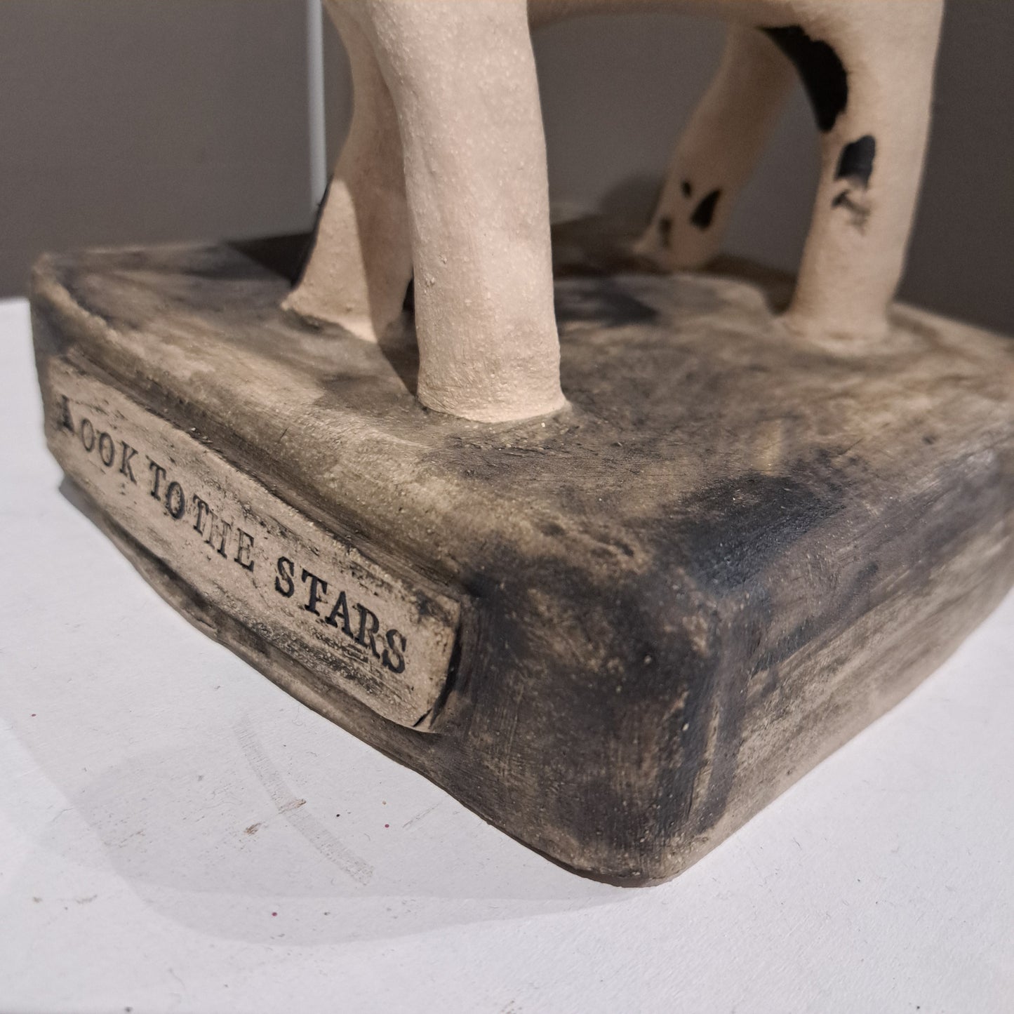 Christine Hughes Sculptures - Look to the stars dog statue