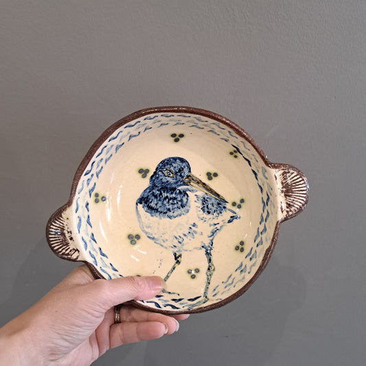 Adrift Pottery - Slipware decorated bird Bowl