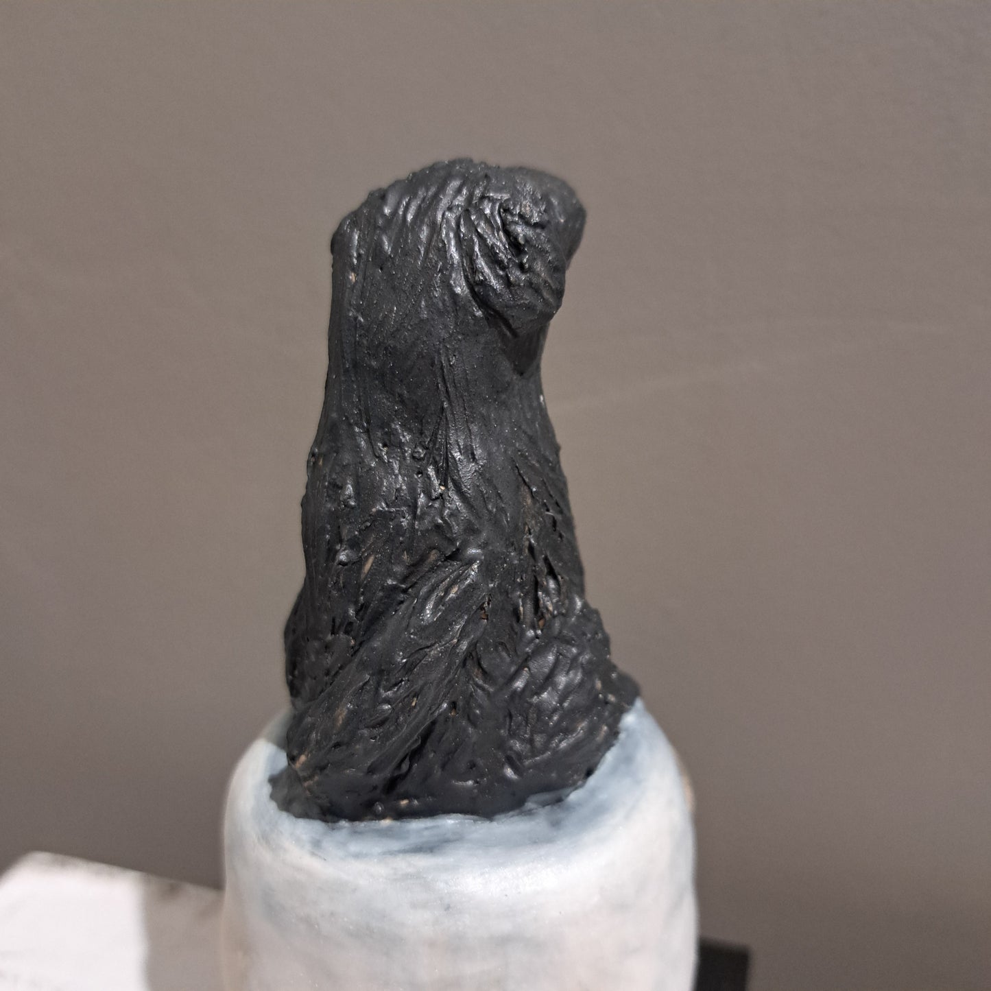 Christine Hughes Sculptures - Bin Raider Dog Sculpture