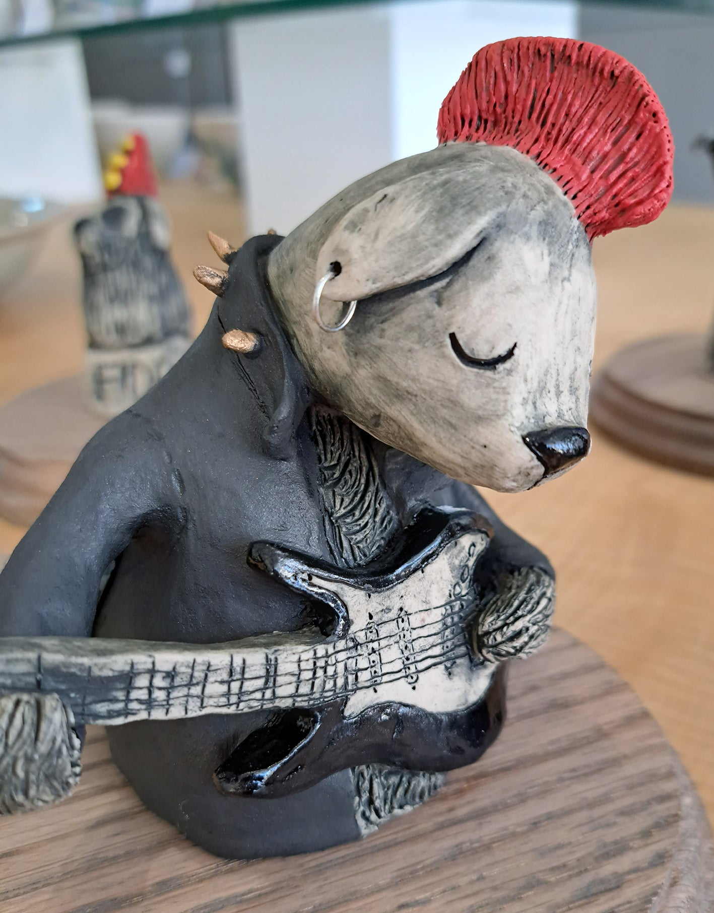 Christine Hughes - Sculptures - Rock Star Dog