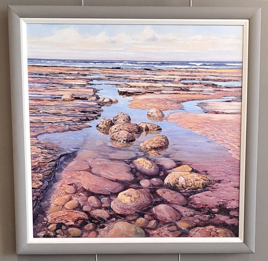 Michael J Salt RSMA RBSA - Rockpools Original Oil Painting