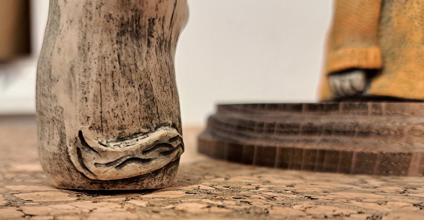 Christine Hughes - Sculptures - Whitby Fisherman and his salty seadog sculpture