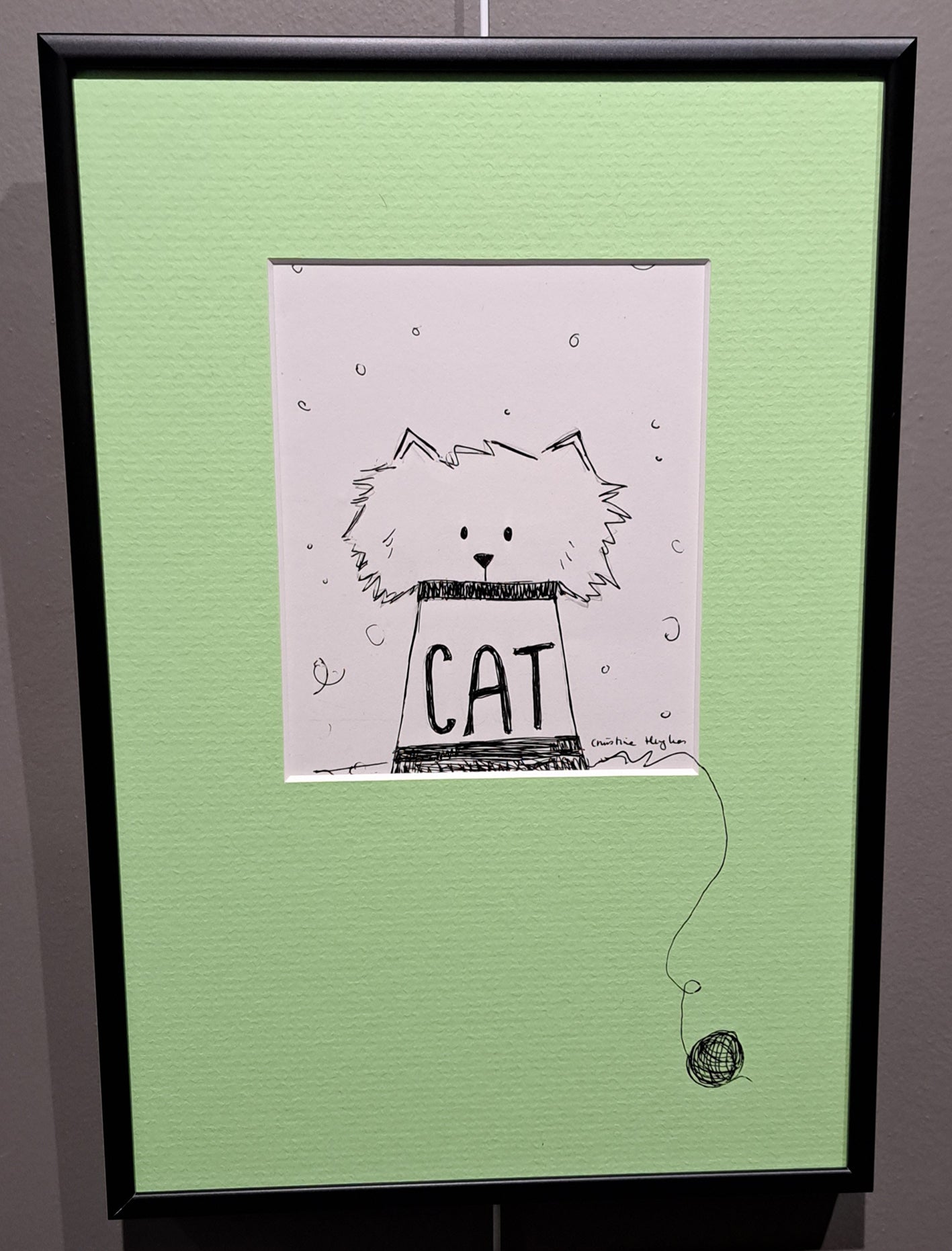 Christine Hughes Cat Illustration - Sketchy Cat