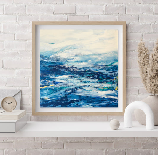 Christine Hughes - Turbulent Waters, seascape North Yorkshire Coastal inspired