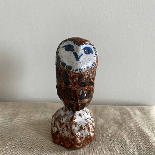 Charlotte Salt Sculptor & Ceramic Artist - Small Owl Sculpture