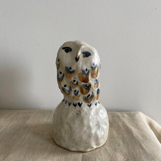 Charlotte Salt Sculptor & Ceramic Artist - Medium Owl Sculpture