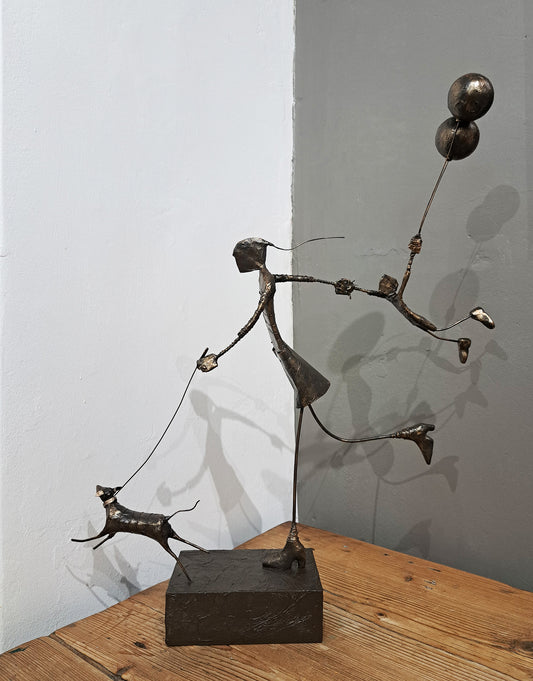 Ed Rust - Original Sculpture 'Walkies'